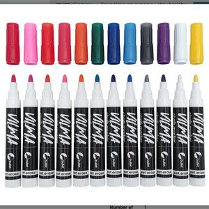 Liquid Chalk Washable Markers (12 Colors)
